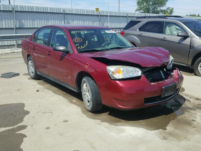 1G1ZS58F77F297162 - 2007 CHEVROLET MALIBU LS MAROON photo 1
