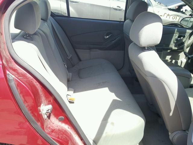 1G1ZS58F77F297162 - 2007 CHEVROLET MALIBU LS MAROON photo 6
