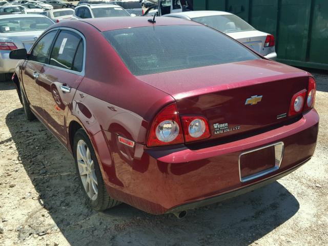 1G1ZE5EU5BF274370 - 2011 CHEVROLET MALIBU LTZ 勃艮第红 照片 3
