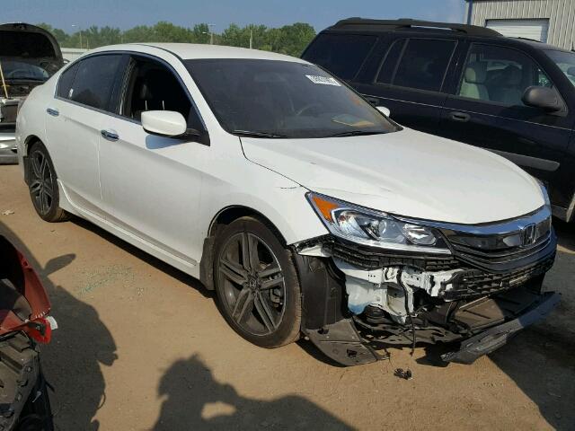 1HGCR2F5XHA106609 - 2017 HONDA ACCORD SPO WHITE photo 1