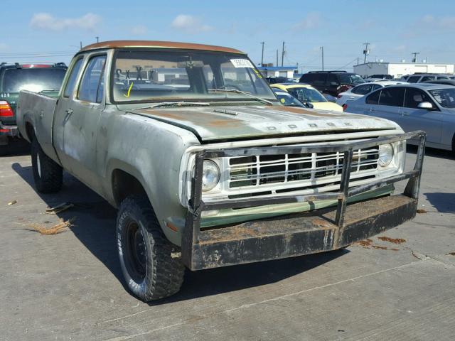 W17BE6S275935 - 1976 DODGE RAM GREEN photo 1