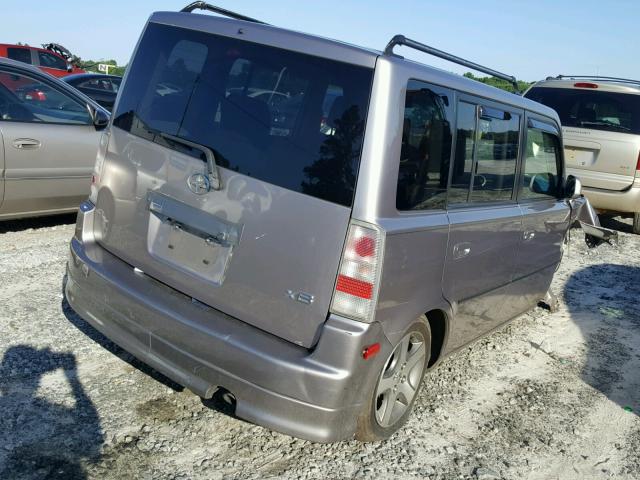 JTLKT324X54024991 - 2005 TOYOTA SCION XB Gris foto 4