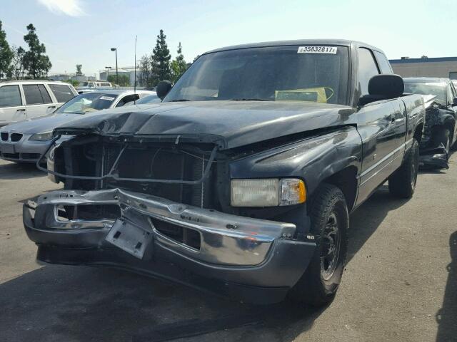 3B7HC12Y6WG122109 - 1998 DODGE RAM 1500 BLACK photo 2