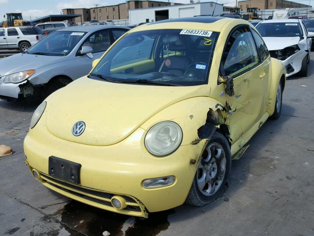 3VWCP21C72M406495 - 2002 VOLKSWAGEN NEW BEETLE ყვითელი ფოტო 2