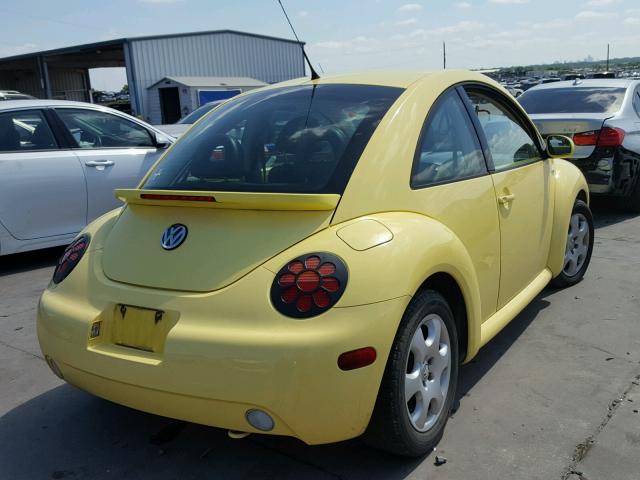 3VWCP21C72M406495 - 2002 VOLKSWAGEN NEW BEETLE ყვითელი ფოტო 4