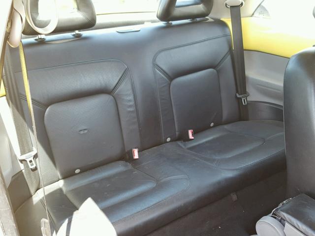 3VWCP21C72M406495 - 2002 VOLKSWAGEN NEW BEETLE ყვითელი ფოტო 6