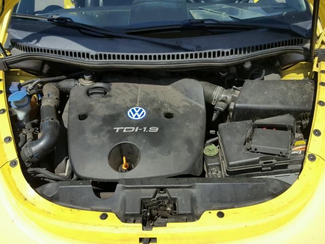 3VWCP21C72M406495 - 2002 VOLKSWAGEN NEW BEETLE ყვითელი ფოტო 7