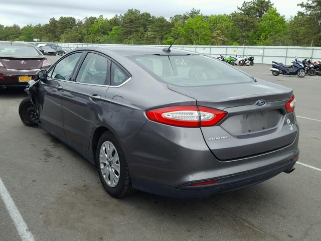 1FA6P0G7XE5367321 - 2014 FORD FUSION S CHARCOAL photo 3