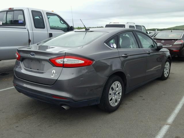 1FA6P0G7XE5367321 - 2014 FORD FUSION S CHARCOAL photo 4