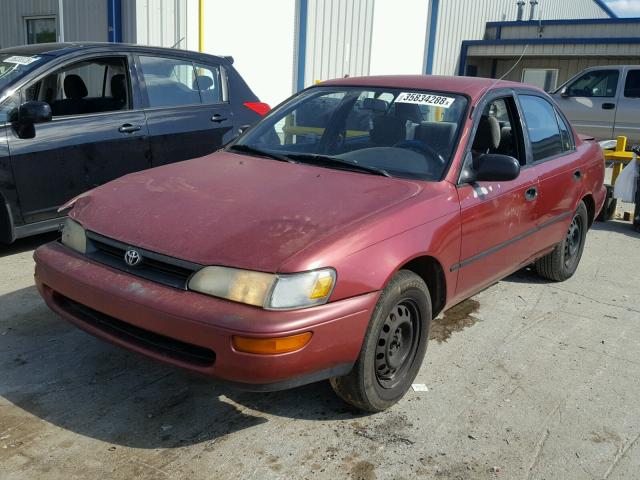 1NXAE09E0PZ042512 - 1993 TOYOTA COROLLA LE MAROON photo 2