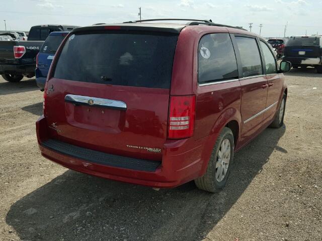 2A8HR54189R525795 - 2009 CHRYSLER TOWN & COU RED photo 4