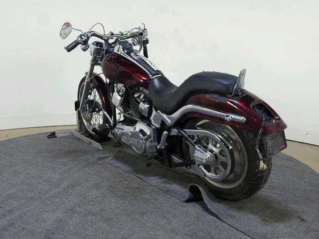 1HD1JBB114Y013378 - 2004 HARLEY-DAVIDSON FXSTDI MAROON photo 6