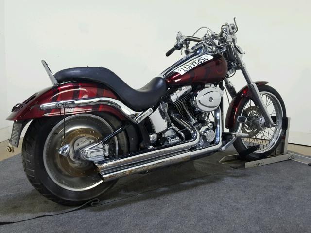 1HD1JBB114Y013378 - 2004 HARLEY-DAVIDSON FXSTDI MAROON photo 8