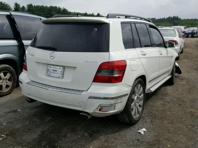 WDCGG8HB8AF325101 - 2010 MERCEDES-BENZ GLK 350 4M WHITE photo 4