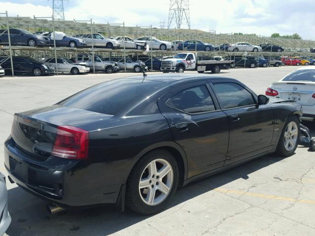 2B3KA53H68H187502 - 2008 DODGE CHARGER R/ BLACK photo 4