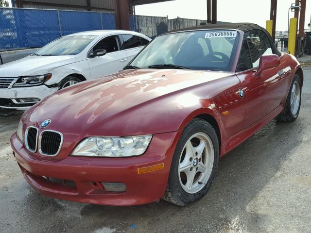 4USCH7320WLE06487 - 1998 BMW Z3 1.9 RED photo 2