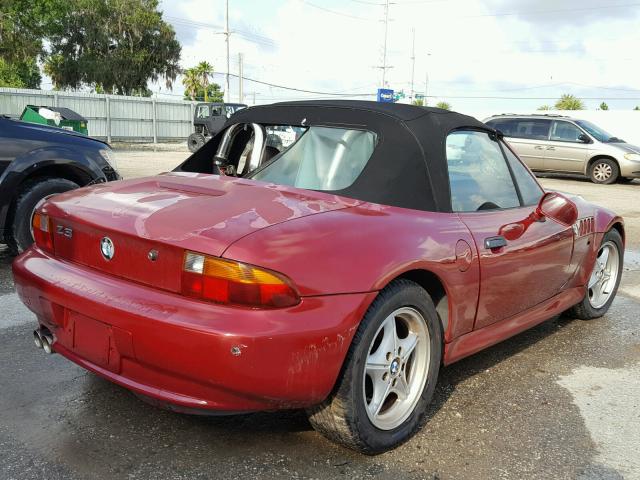 4USCH7320WLE06487 - 1998 BMW Z3 1.9 RED photo 4