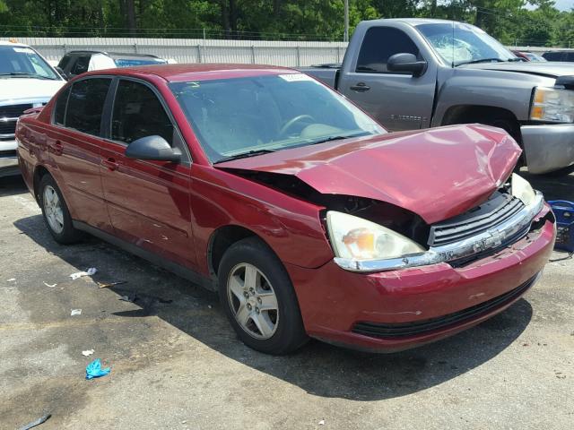 1G1ZT52875F268300 - 2005 CHEVROLET MALIBU LS მუქწითელი ფოტო 1