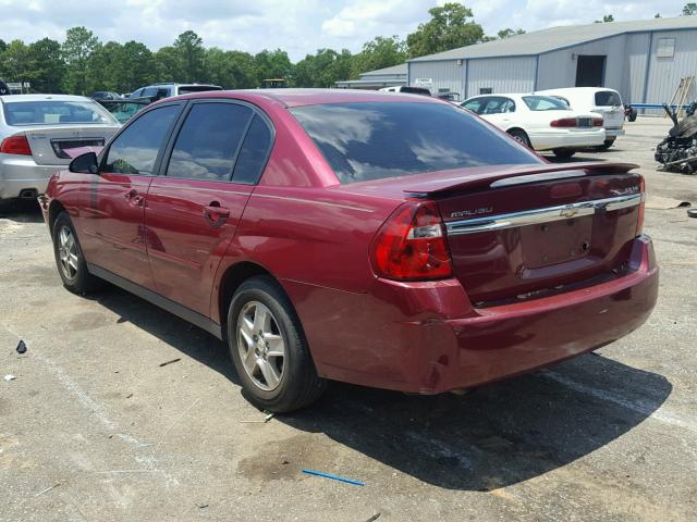 1G1ZT52875F268300 - 2005 CHEVROLET MALIBU LS მუქწითელი ფოტო 3