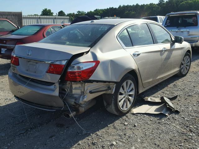 1HGCR2F83EA037414 - 2014 HONDA ACCORD EXL GOLD photo 4