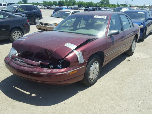 2G1WL52M5X9178445 - 1999 CHEVROLET LUMINA BAS მუქწითელი ფოტო 2