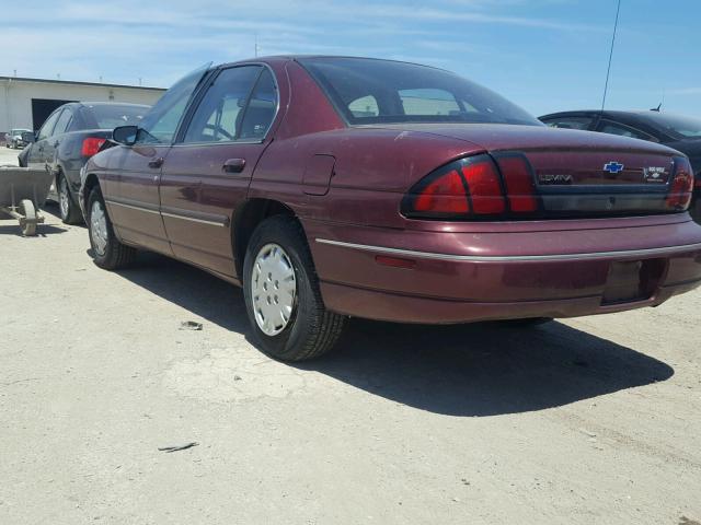 2G1WL52M5X9178445 - 1999 CHEVROLET LUMINA BAS მუქწითელი ფოტო 3