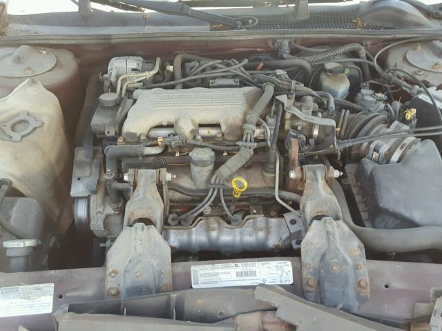 2G1WL52M5X9178445 - 1999 CHEVROLET LUMINA BAS მუქწითელი ფოტო 7