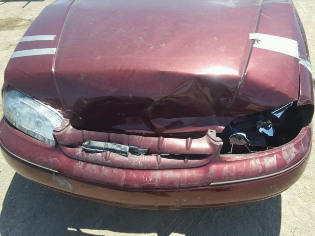 2G1WL52M5X9178445 - 1999 CHEVROLET LUMINA BAS მუქწითელი ფოტო 9