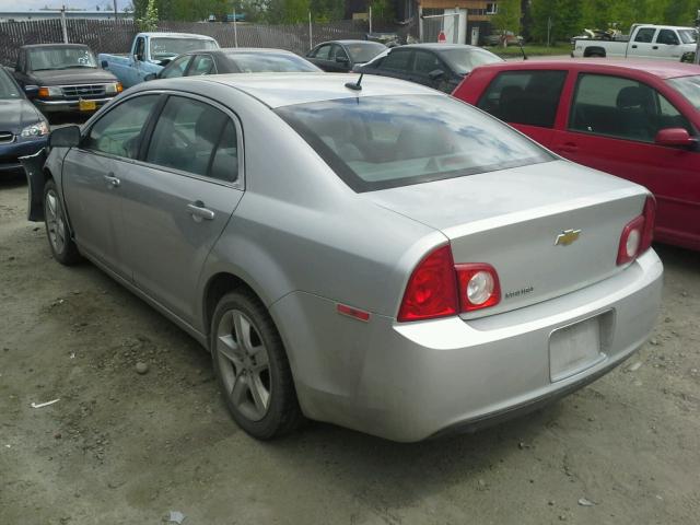 1G1ZB5EB9AF216610 - 2010 CHEVROLET MALIBU LS ვერცხლისფერი ფოტო 3