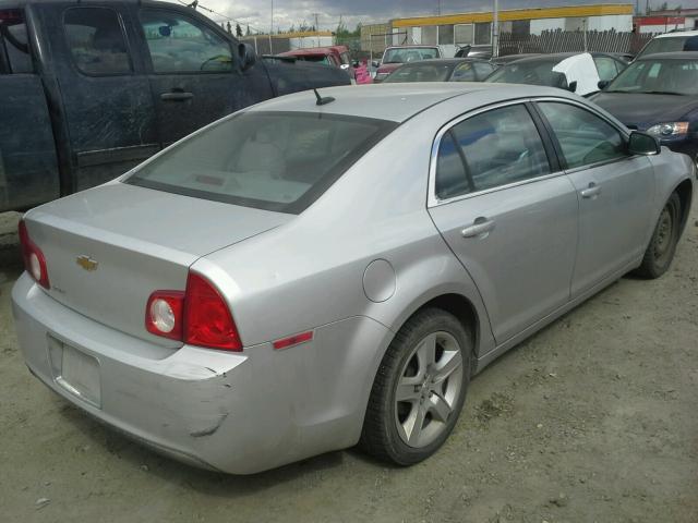 1G1ZB5EB9AF216610 - 2010 CHEVROLET MALIBU LS ვერცხლისფერი ფოტო 4