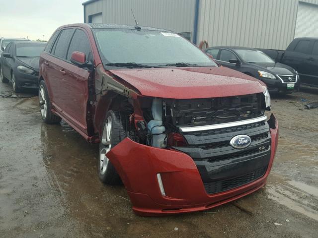 2FMDK4AK3EBB56926 - 2014 FORD EDGE SPORT RED photo 1