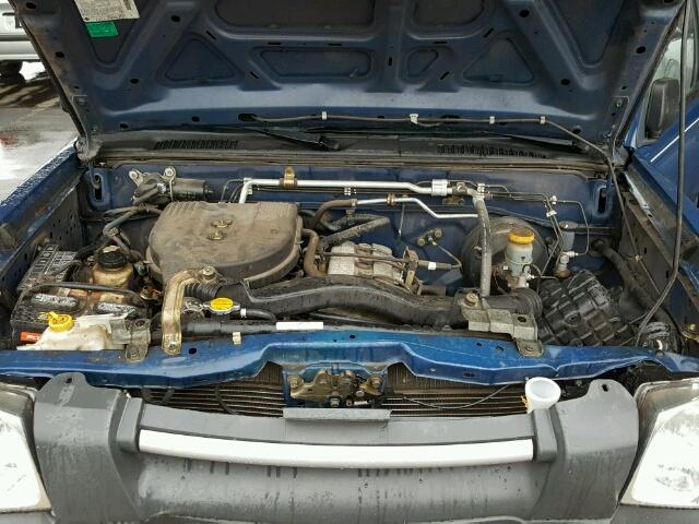 1N6DD26S22C382458 - 2002 NISSAN FRONTIER K BLUE photo 7