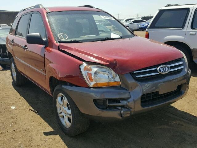 KNDJE723387482164 - 2008 KIA SPORTAGE RED photo 1