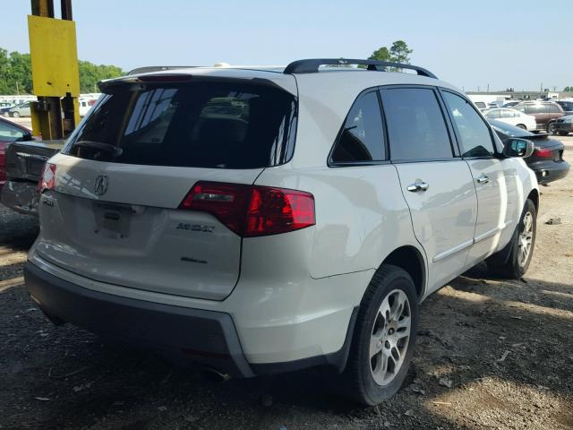 2HNYD28307H550767 - 2007 ACURA MDX TECHNO WHITE photo 4