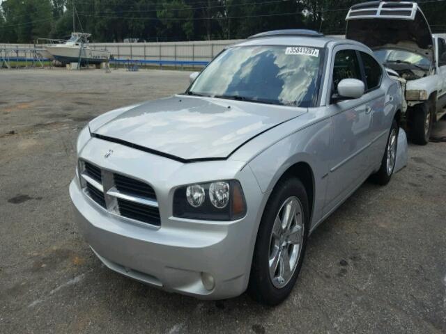 2B3KA53H18H265412 - 2008 DODGE CHARGER R/ SILVER photo 2