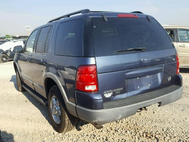 1FMZU73E92ZB06663 - 2002 FORD EXPLORER X BLUE photo 3