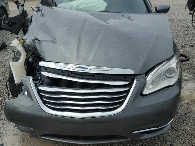 1C3CCBBB0DN515138 - 2013 CHRYSLER 200 TOURIN GRAY photo 7