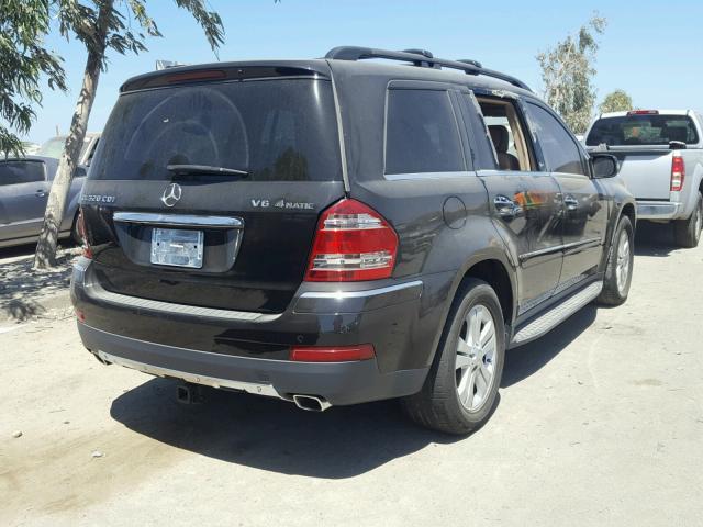 4JGBF22E67A292488 - 2007 MERCEDES-BENZ GL 320 CDI BLACK photo 4