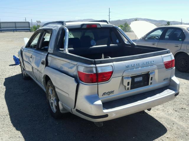 4S4BT62C467101418 - 2006 SUBARU BAJA SPORT SILVER photo 3