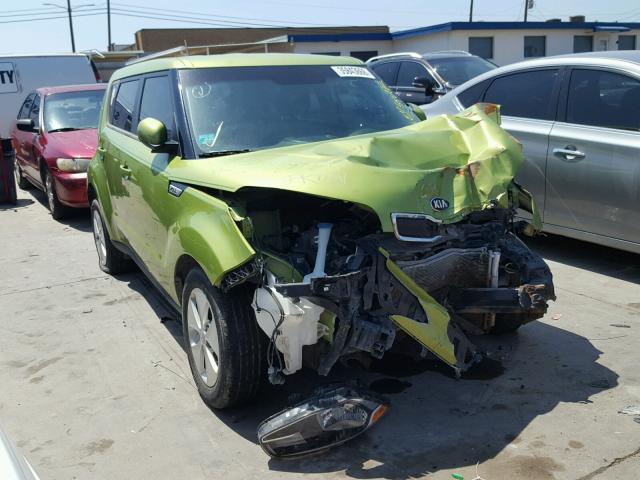 KNDJN2A27F7784131 - 2015 KIA SOUL GREEN photo 1