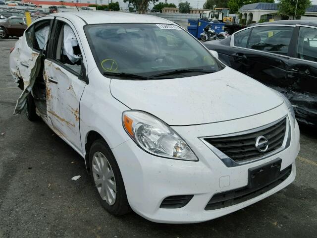 3N1CN7AP1EL868654 - 2014 NISSAN VERSA S/S WHITE photo 1