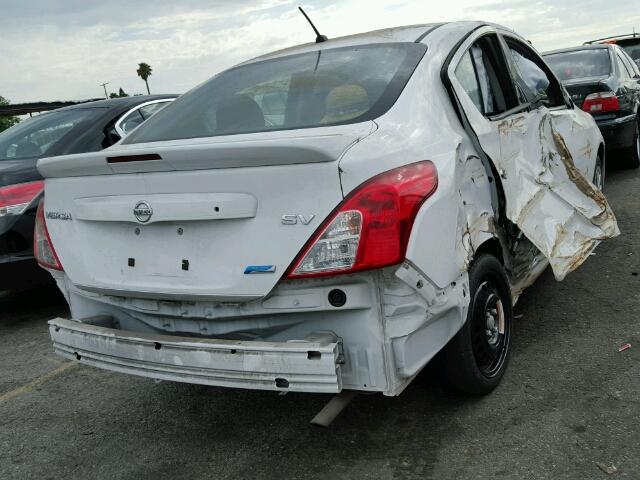 3N1CN7AP1EL868654 - 2014 NISSAN VERSA S/S WHITE photo 4