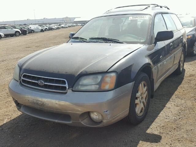 4S3BH686217669862 - 2001 SUBARU LEGACY BLACK photo 2