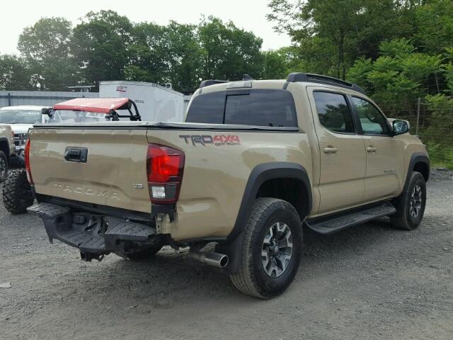 3TMCZ5AN7JM122055 - 2018 TOYOTA TACOMA DOU თაფლისფერი ფოტო 4