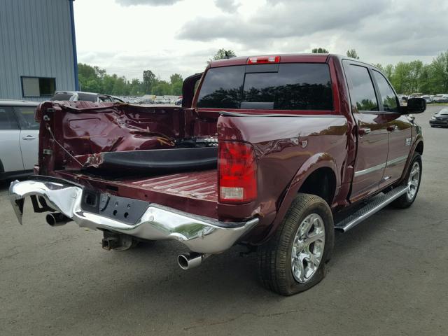 1C6RR7NT9GS411282 - 2016 RAM 1500 LARAM MAROON photo 4