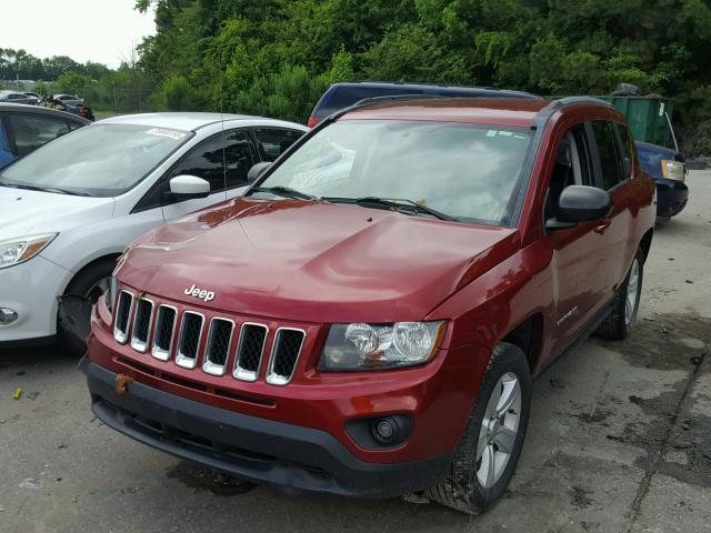 1C4NJCBB4FD361462 - 2015 JEEP COMPASS SP BURGUNDY photo 2