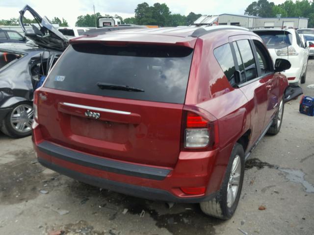 1C4NJCBB4FD361462 - 2015 JEEP COMPASS SP BURGUNDY photo 4