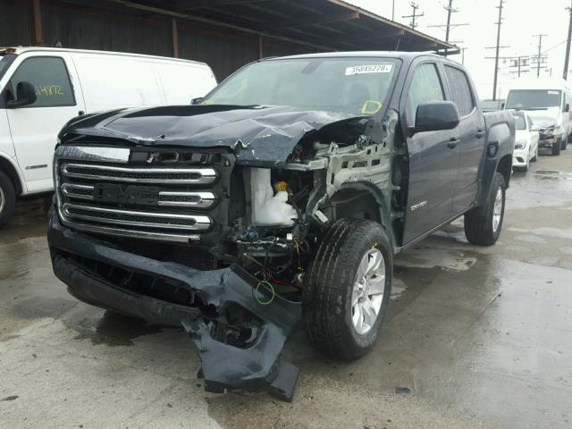 1GTG5CEN6H1153574 - 2017 GMC CANYON SLE BLACK photo 2