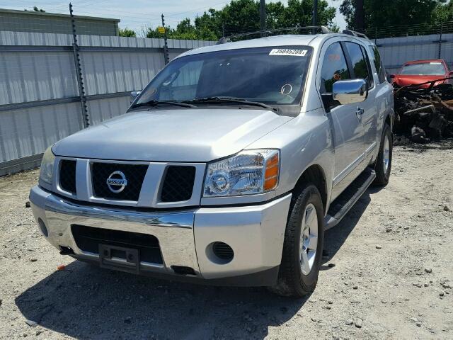 5N1AA08B84N711814 - 2004 NISSAN ARMADA SE SILVER photo 2