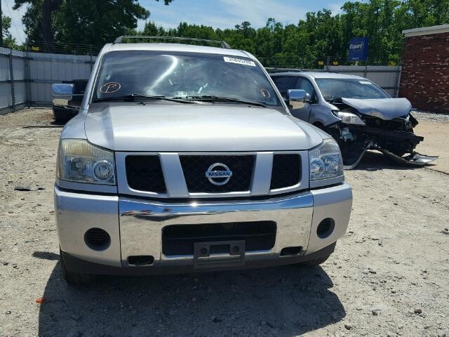 5N1AA08B84N711814 - 2004 NISSAN ARMADA SE SILVER photo 9